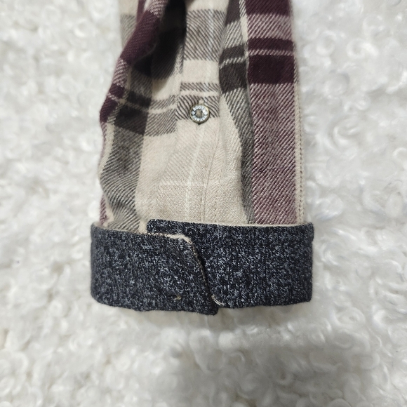 Vintage Roots Plaid Flannel Shirt Dress Xs  Tartan Cozy Tunic - Picture 6 of 15